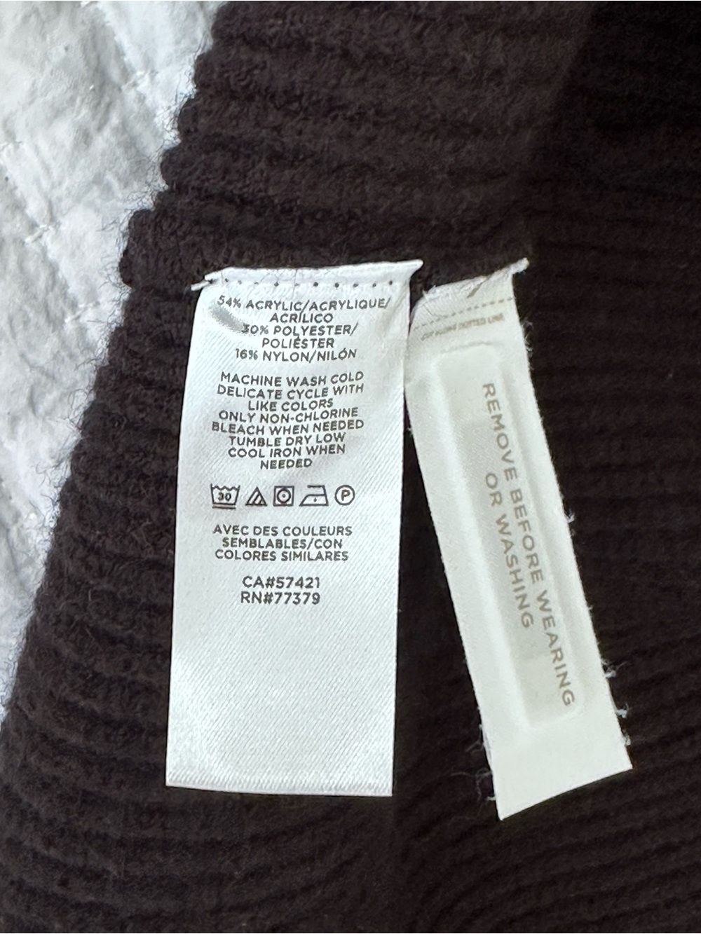 Ann Taylor Hooded long Black button Cardigan Sweater Sz L - Picture 7 of 9